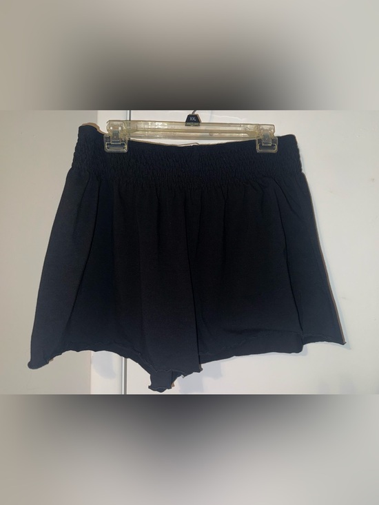 SHEIN Pants - SHEIN Black High-Waist Smocked Shorts